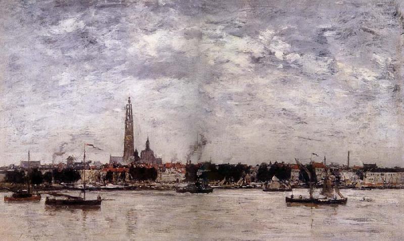 Eugene Boudin Le Port a Anvers China oil painting art